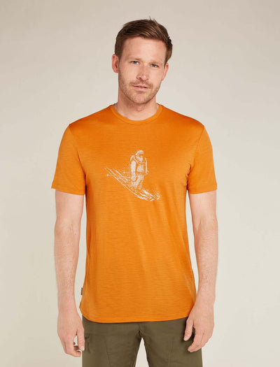 Icebreaker Merino 150 Tech Lite SS Tee Skiing Yeti Men