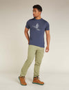 Icebreaker Merino 150 Tech Lite SS Tee Skiing Yeti Men