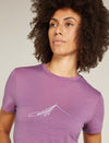 Icebreaker Merino 150 Tech Lite SS Tee Southern Constellation Women