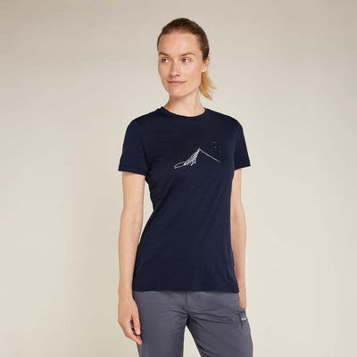 Icebreaker Merino 150 Tech Lite SS Tee Southern Constellation Women