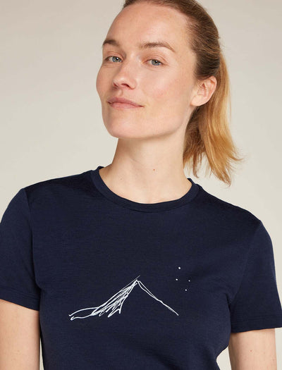 Icebreaker Merino 150 Tech Lite SS Tee Southern Constellation Women